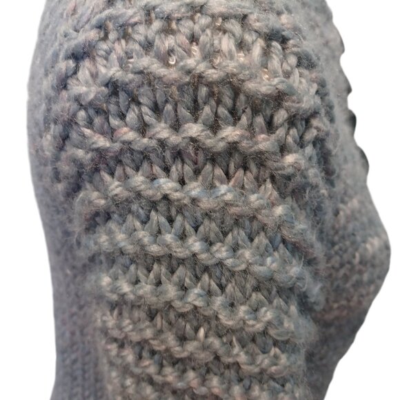 Hand Made Knit XS Grey/Multi Coloured Sweater 4928 - Picture 6 of 9